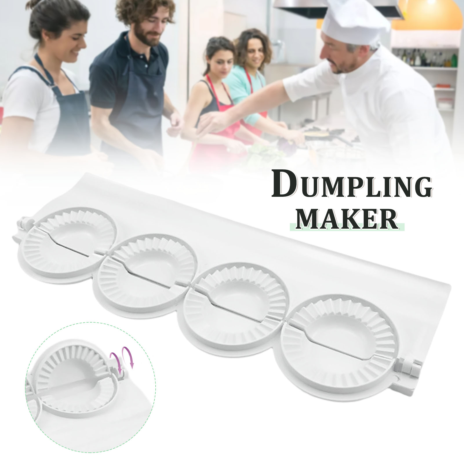 Dumpling Press Set - Molde grande para Bola de masa