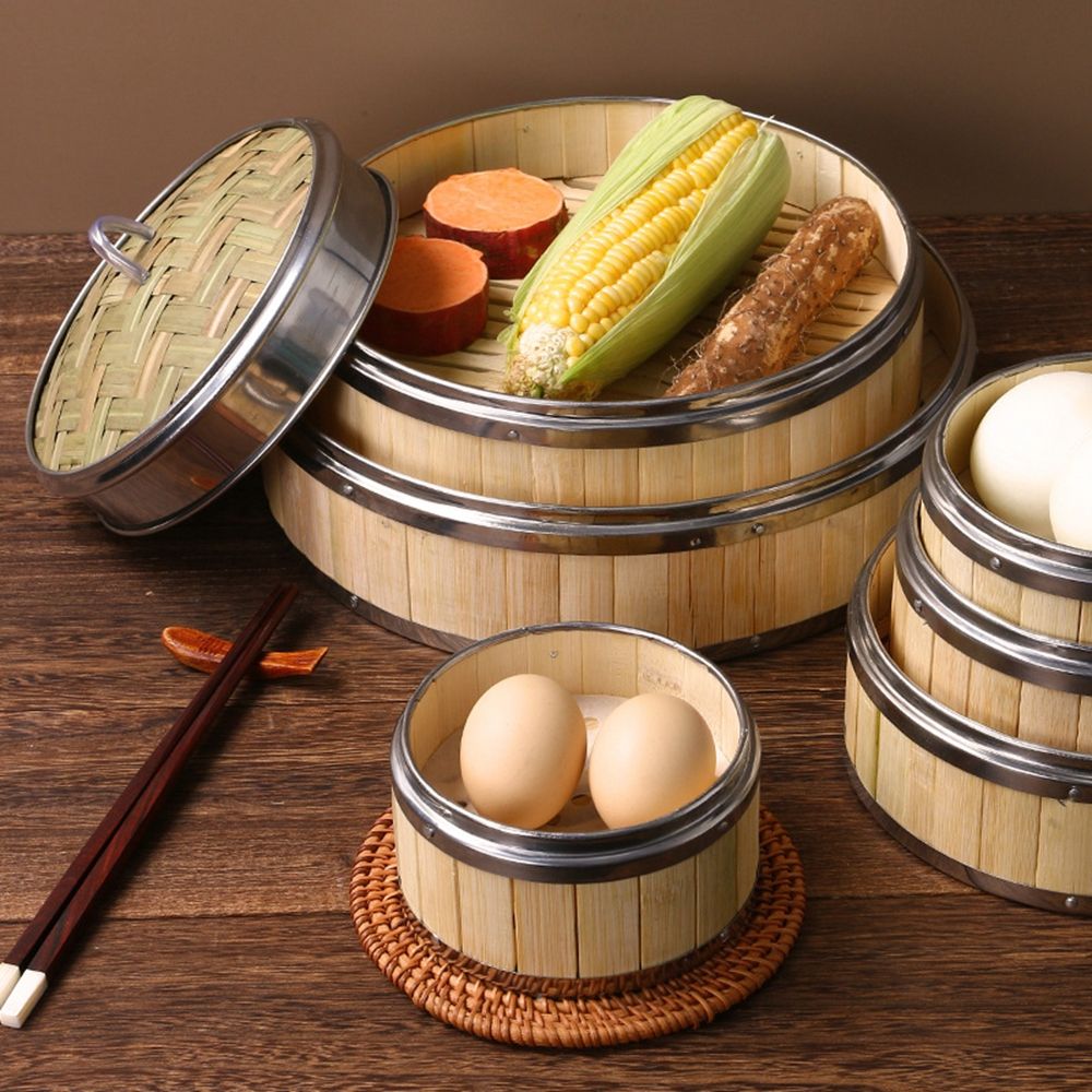 Cesta de vapor de bambú para d - Bao Steamer Bamboo reseña y precio