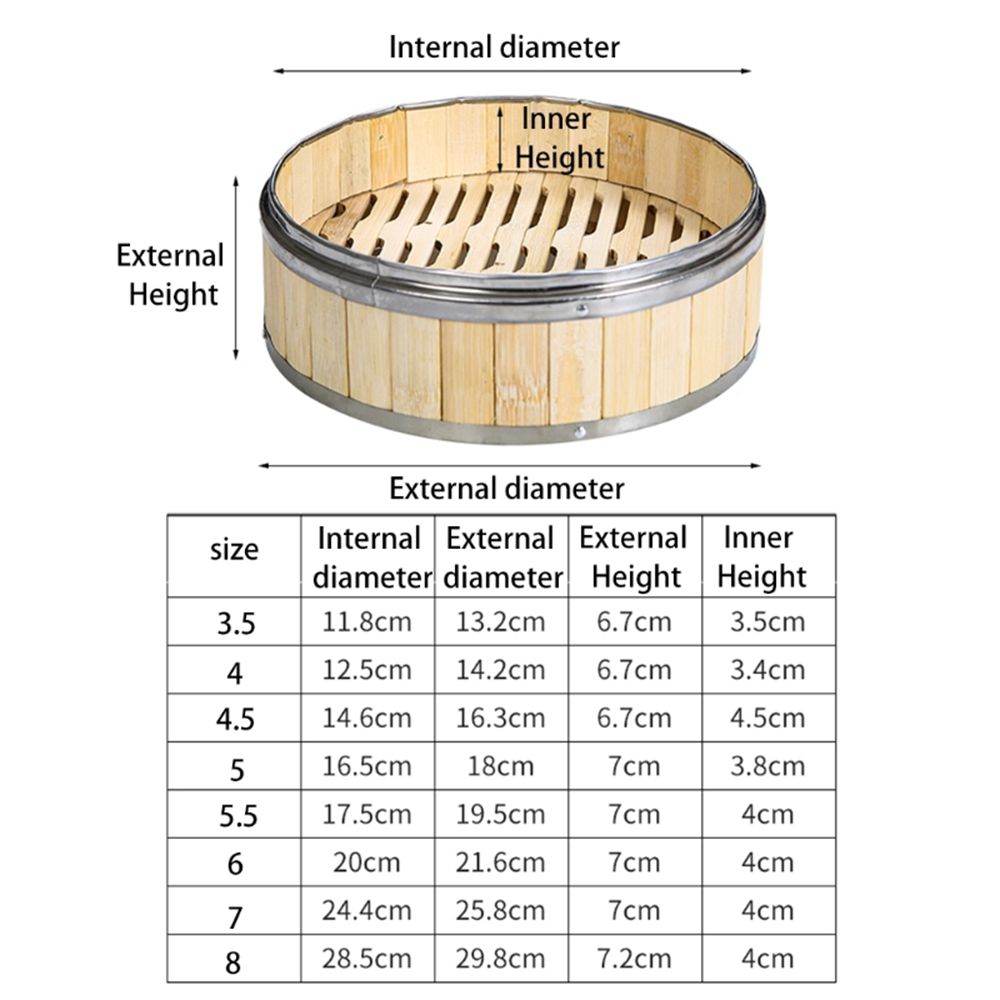 Cesta de vapor de bambú para d - Bao Steamer Bamboo reseña y precio