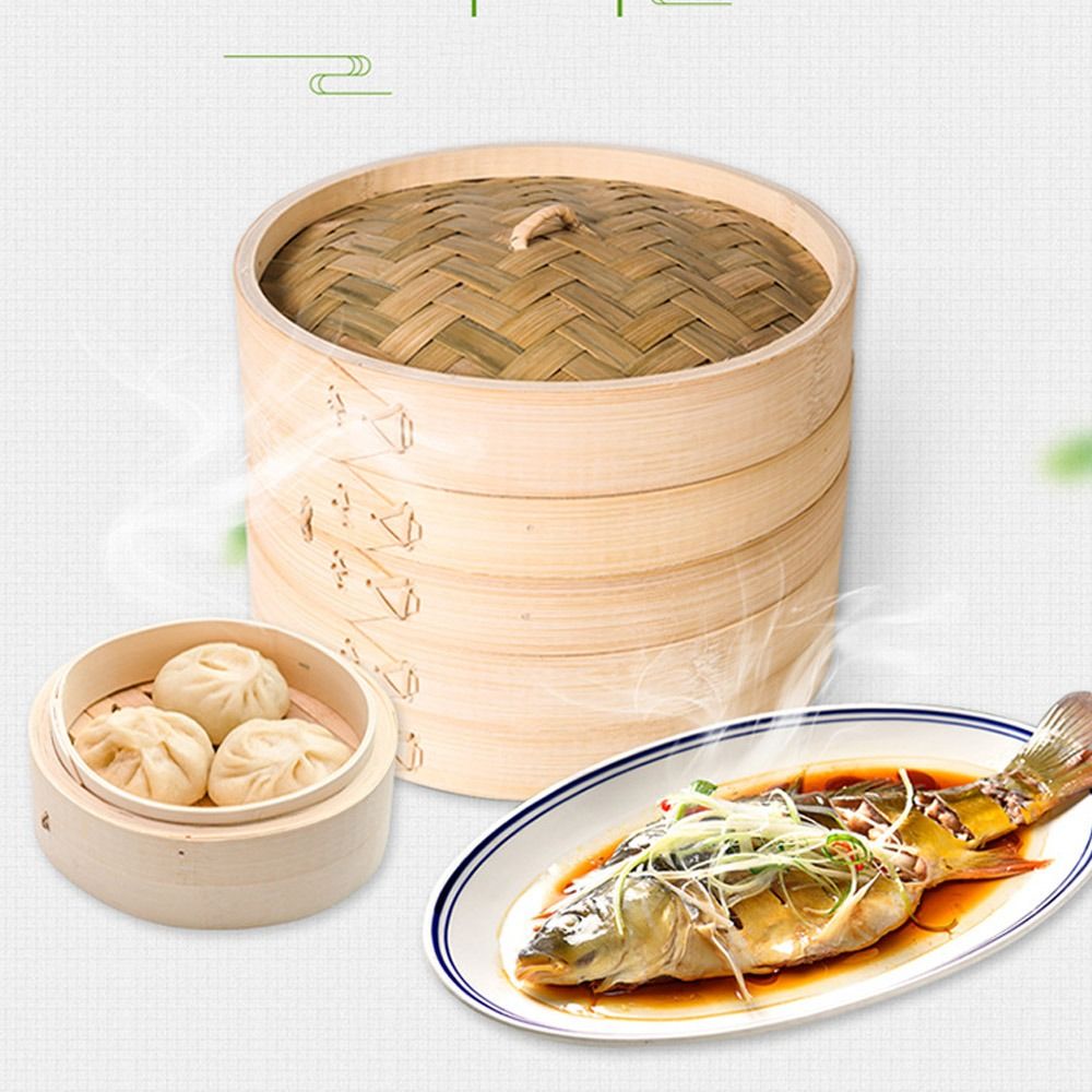 Vaporizador chino de bambú, va - Bao Steamer Bamboo reseña y precio