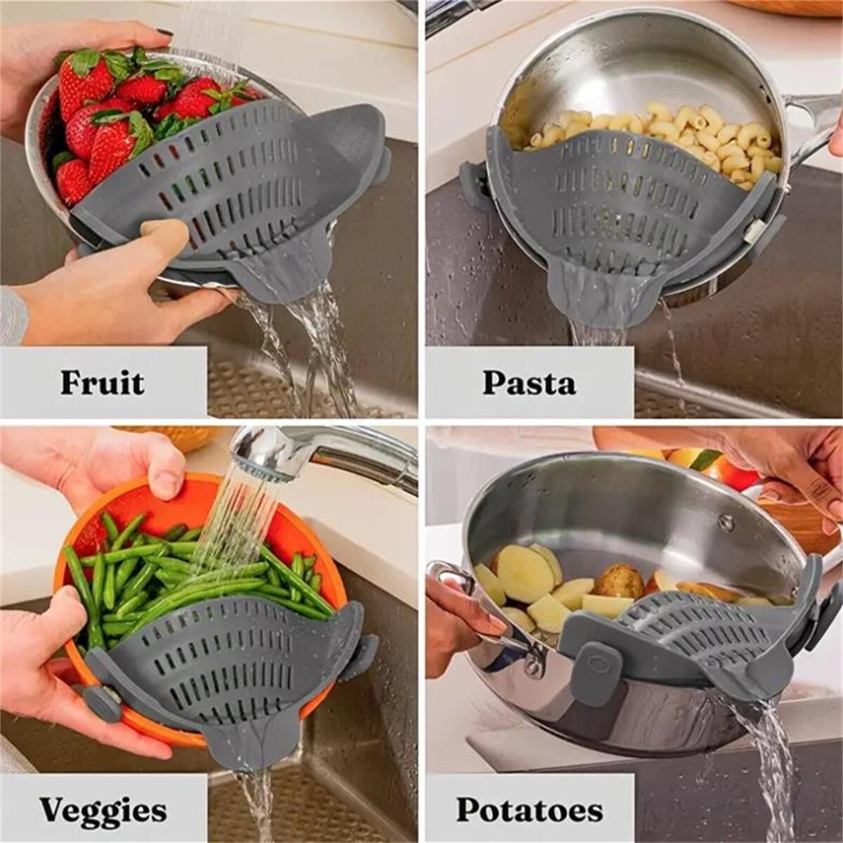 Colador de silicona ajustable  - Dim Sum Basket reseña y precio