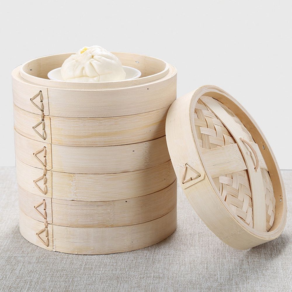 Cesta de vapor con mango para  - Bao Steamer Bamboo reseña y precio
