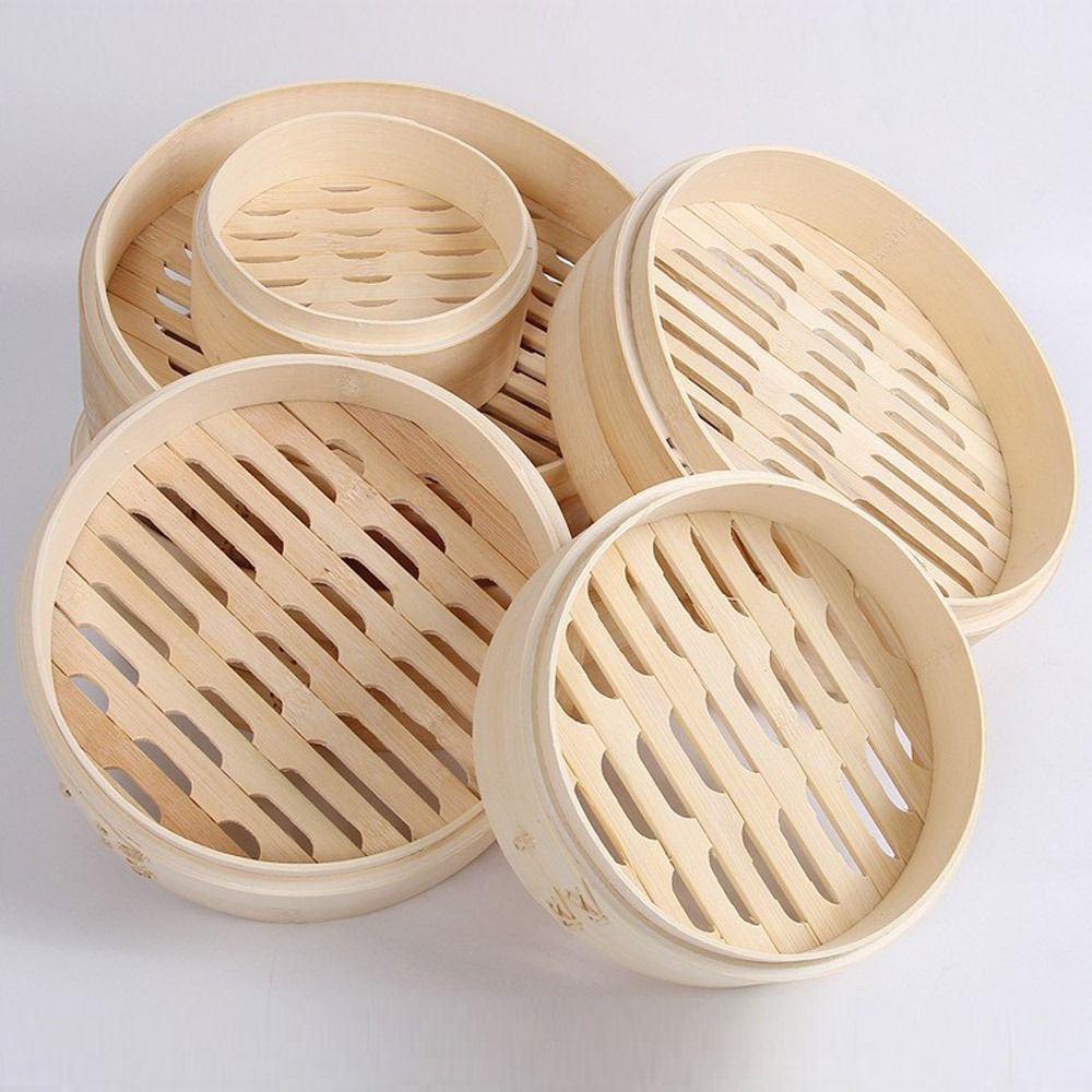 Cesta de vapor china, cesta de - Bao Steamer Bamboo reseña y precio